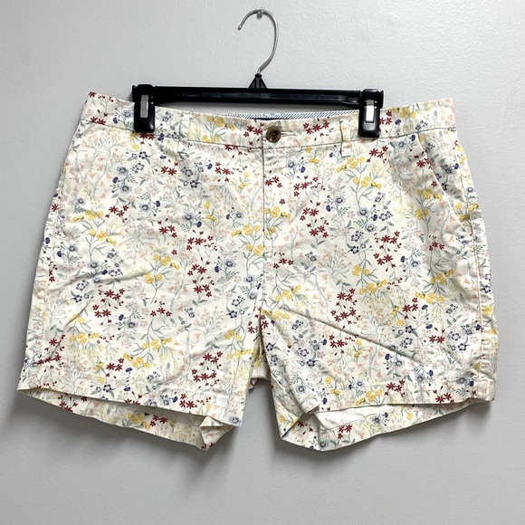 Old Navy women’s classic Floral Print cotton everyday shorts size 12 - Picture 1 of 2